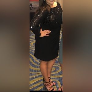 Ralph Lauren Dress - Sequin Top in Black